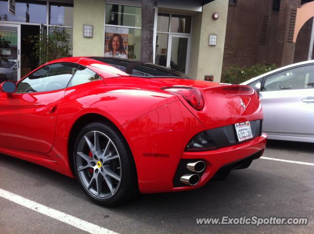 Ferrari California spotted in La Jolla, California