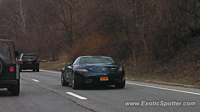 Mercedes SLS AMG spotted in Some roads in, New York