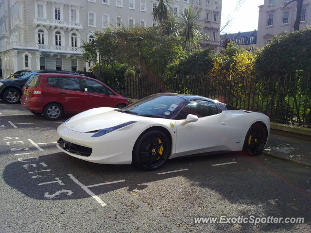 Ferrari 458 Italia spotted in Londona, United Kingdom