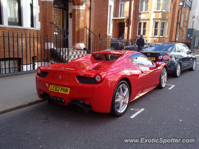 Ferrari 458 Italia spotted in London, United Kingdom