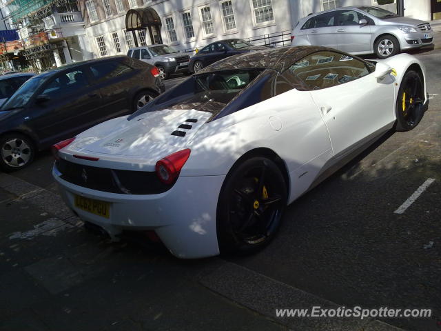 Ferrari 458 Italia spotted in London, United Kingdom