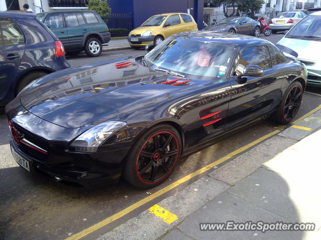 Mercedes SLS AMG spotted in London, United Kingdom