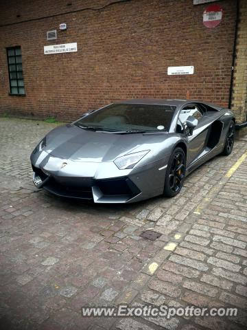 Lamborghini Aventador spotted in London, United Kingdom