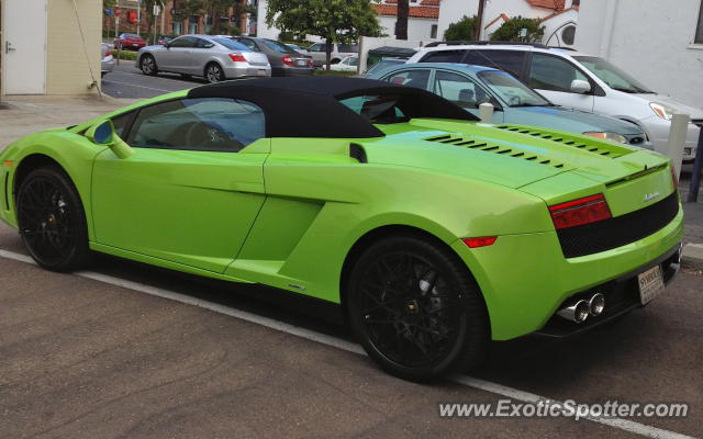 Lamborghini Gallardo spotted in La Jolla, California