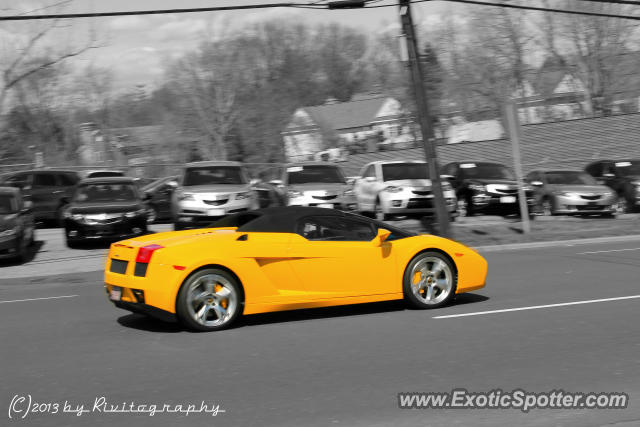 Lamborghini Gallardo spotted in Greenwich, Connecticut