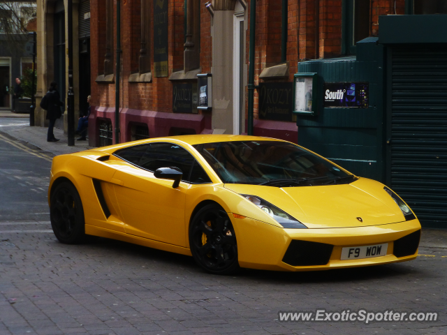 Lamborghini Gallardo spotted in Manchester, United Kingdom