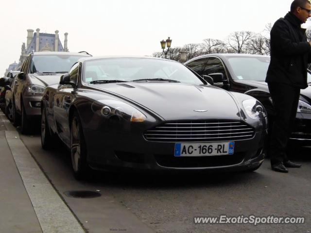 Aston Martin DB9 spotted in Paris, France