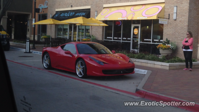 Ferrari 458 Italia spotted in Dallas, Texas