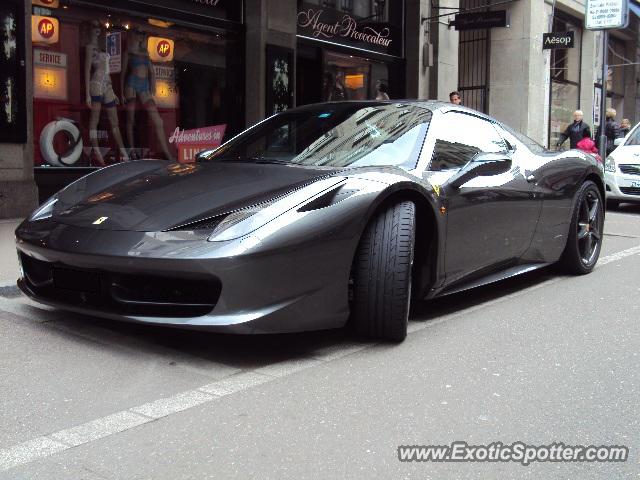 Ferrari 458 Italia spotted in Zurich, Switzerland