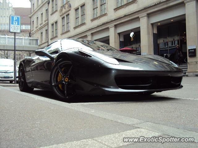 Ferrari 458 Italia spotted in Zurich, Switzerland