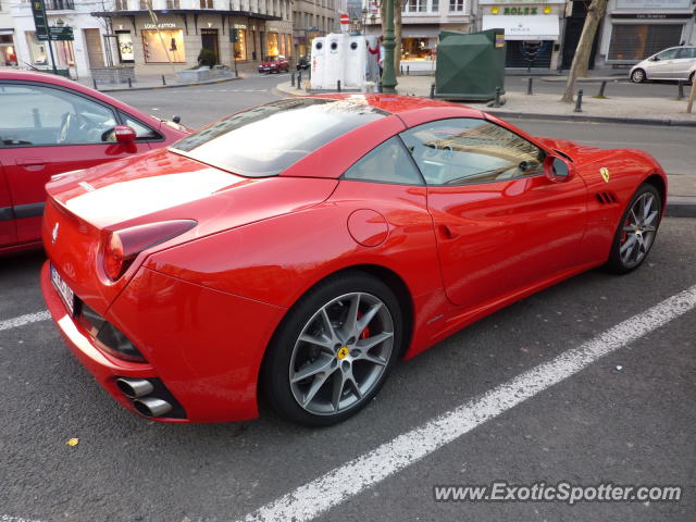 Ferrari California spotted in Brussels, Belgium