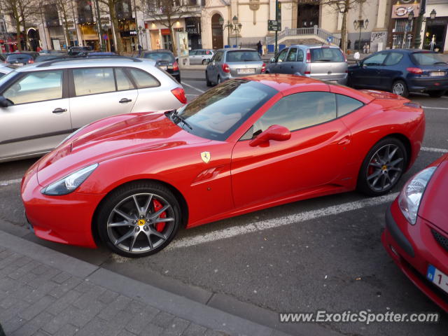 Ferrari California spotted in Brussels, Belgium