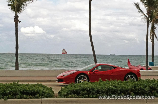 Ferrari 458 Italia spotted in FT Lauderdale, Florida