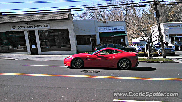 Ferrari California spotted in Greenwich, Connecticut