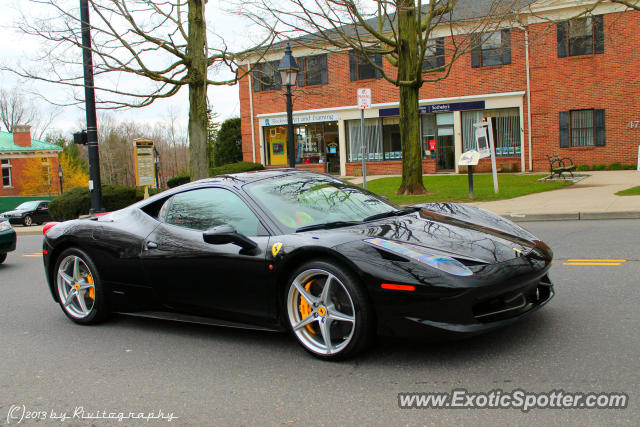 Ferrari 458 Italia spotted in Ridgefield, Connecticut