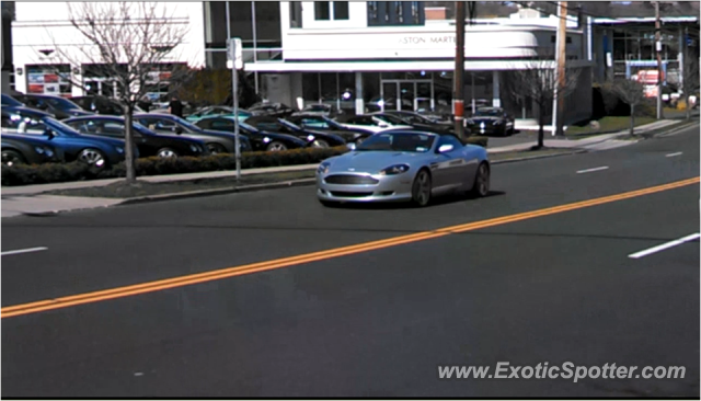 Aston Martin DB9 spotted in Greenwich, Connecticut