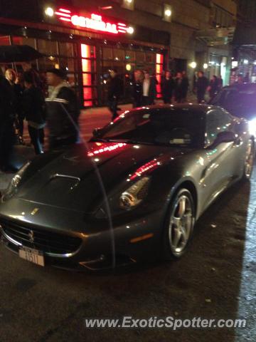 Ferrari California spotted in New York City, New York